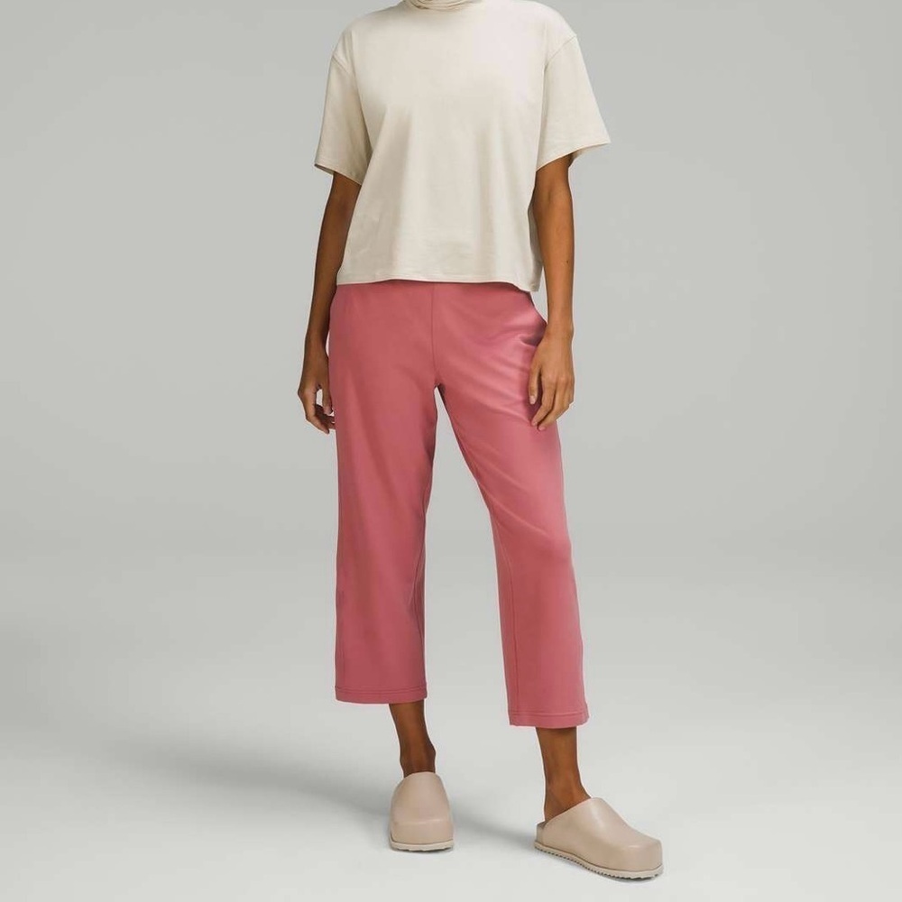 Lululemon Ready to Rulu Straight-Leg High-Rise Crop 24" - Brier Rose, Size 2